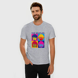 Футболка slim-fit The Beatles Monkeys, цвет: меланж — фото 2