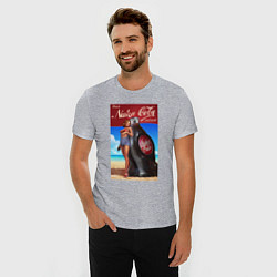 Футболка slim-fit Fallout nuka - cola, цвет: меланж — фото 2
