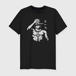 Мужская slim-футболка Огненный Эйс