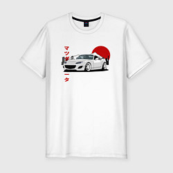 Мужская slim-футболка Mazda MX-5 NC Miata NC JDM Design