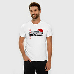 Футболка slim-fit Mazda MX-5 NC Miata NC JDM Design, цвет: белый — фото 2