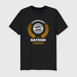 Мужская slim-футболка Лого Bayern и надпись legendary football club