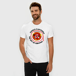 Футболка slim-fit Capoeira Omulu capoeira The art of survival, цвет: белый — фото 2