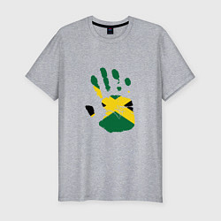 Мужская slim-футболка Hand Jamaica
