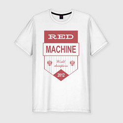 Мужская slim-футболка Red machine Russia