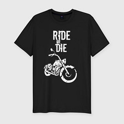 Мужская slim-футболка Ride or Die винтаж