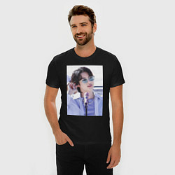 Футболка slim-fit Мировой красавчик Джин, цвет: черный — фото 2