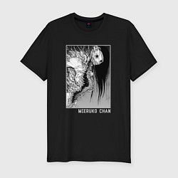 Футболка slim-fit Mieruko chan art, цвет: черный