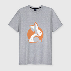 Мужская slim-футболка Orange Rabbit
