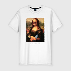 Мужская slim-футболка Мона Лиза modern style