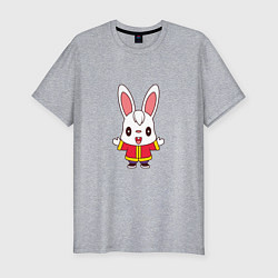 Мужская slim-футболка Hello Rabbit