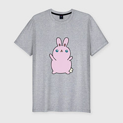 Футболка slim-fit Pink - Bunny, цвет: меланж