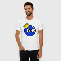 Футболка slim-fit Rainbow Friends Blue, цвет: белый — фото 2