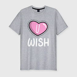 Мужская slim-футболка U wish