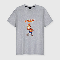 Футболка slim-fit Джимми Гокинс-fight, цвет: меланж