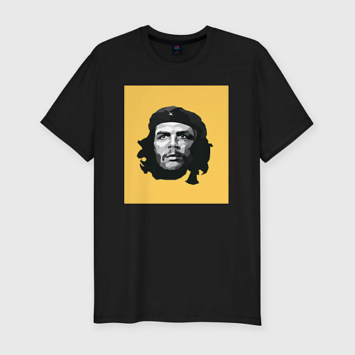 Мужская slim-футболка Че Гевара / Черный – фото 1