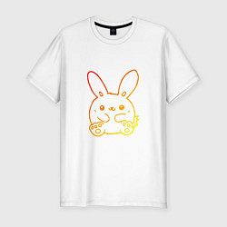 Мужская slim-футболка Summer Bunny