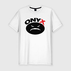 Футболка slim-fit Onyx logo black, цвет: белый