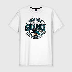 Мужская slim-футболка San Jose Sharks