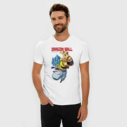 Футболка slim-fit Dragon Ball - Бросок, цвет: белый — фото 2