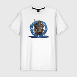 Футболка slim-fit Один GoW Ragnarok, цвет: белый