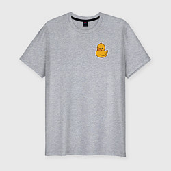 Футболка slim-fit Утенок, цвет: меланж