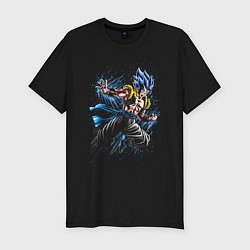 Футболка slim-fit Goku Son - Dragon Ball - neon, цвет: черный