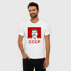 Футболка slim-fit Сталин-СССР, цвет: белый — фото 2