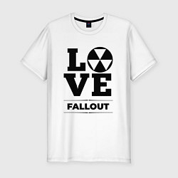 Футболка slim-fit Fallout love classic, цвет: белый