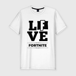 Мужская slim-футболка Fortnite love classic