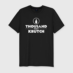 Футболка slim-fit Thousand Foot Krutch белое лого, цвет: черный