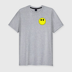 Футболка slim-fit Smile dark smile, цвет: меланж