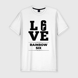 Мужская slim-футболка Rainbow Six love classic