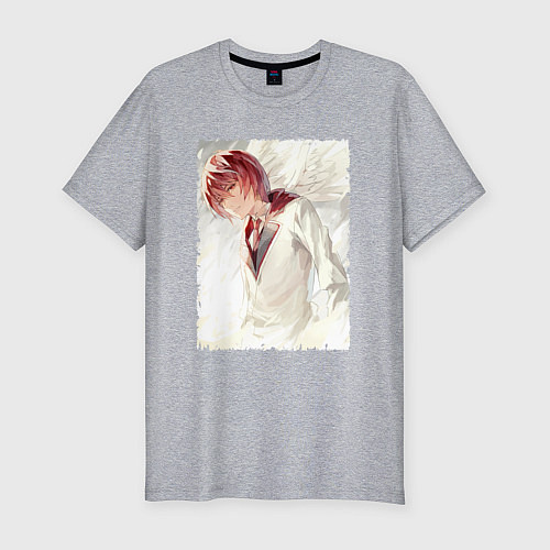 Мужская slim-футболка Mirai Kakehashi - Platinum End / Меланж – фото 1