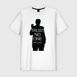 Футболка slim-fit X files - курильщик, цвет: белый