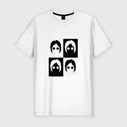 Футболка slim-fit John Lennon - The Beatles, цвет: белый