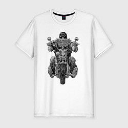 Футболка slim-fit Ride biker, цвет: белый