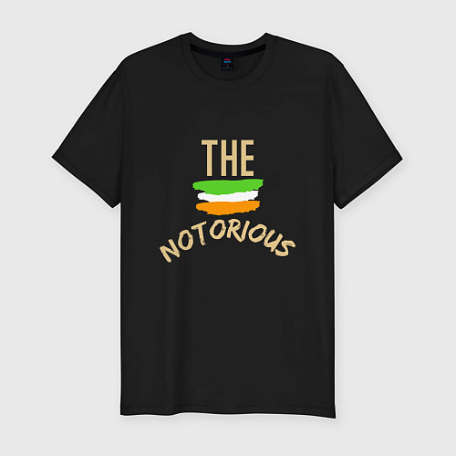 Мужская slim-футболка The Notorious / Черный – фото 1