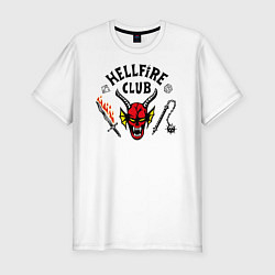 Футболка slim-fit Hellfire сlub art, цвет: белый