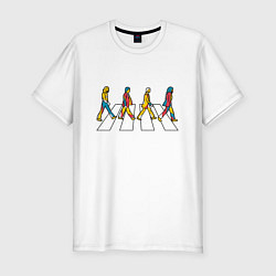 Мужская slim-футболка Beatles team