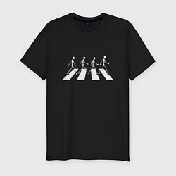 Мужская slim-футболка Beatles dead
