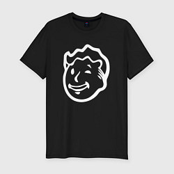 Футболка slim-fit Vault Boy art, цвет: черный