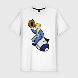 Мужская slim-футболка Vault boy - bomb rider