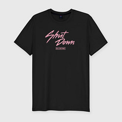 Футболка slim-fit Blackpink shut down kpop, цвет: черный