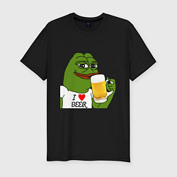 Мужская slim-футболка Drink Pepe