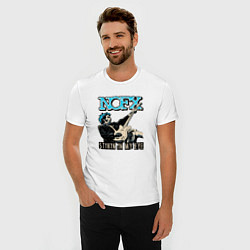 Футболка slim-fit Nofx панк рок группа, цвет: белый — фото 2