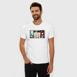 Футболка slim-fit Spy family - heroes, цвет: белый — фото 2