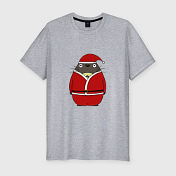 Мужская slim-футболка Санта Тоторо