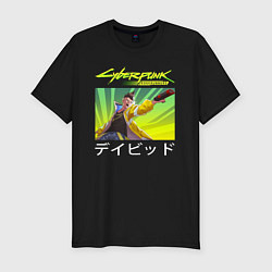 Футболка slim-fit Cyberpunk: Edgerunners, цвет: черный