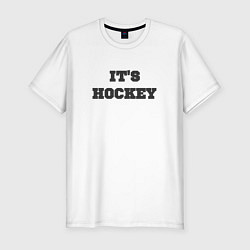 Футболка slim-fit Its hockey, цвет: белый